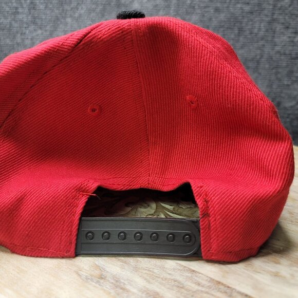 New Era Cincinnati Reds Snapback Hat Red Black MLB Genuine Merch Adjustable Cap - Picture 3 of 8